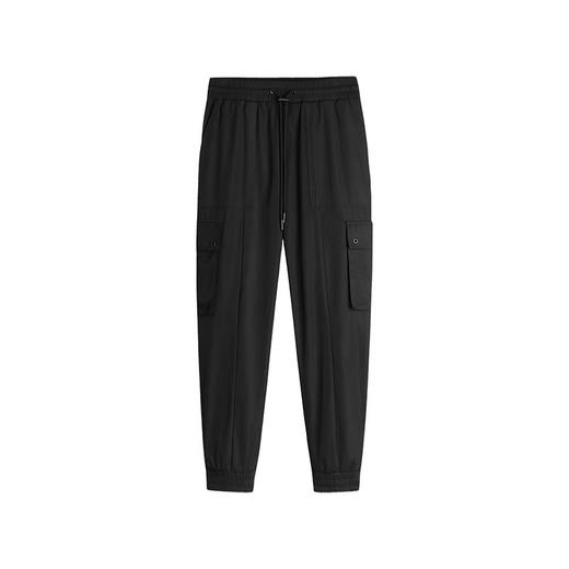 HIM漢崇 简约工装束脚裤男潮流休闲抽绳松紧腰运动长裤 2025秋季 商品图4