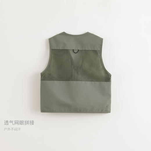 【山系户外】马克珍妮男女童三防多功能工装马甲春装新款250090 商品图4