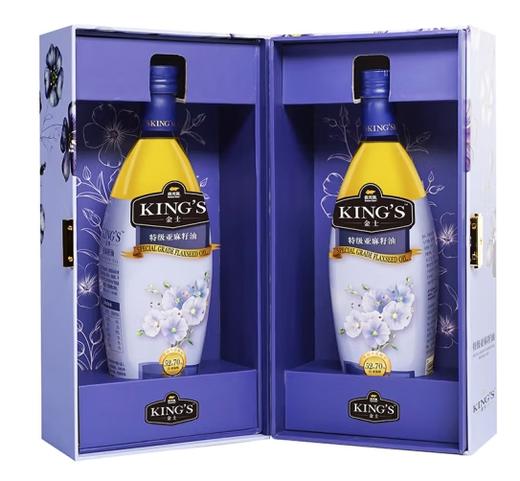 KING'S特级亚麻籽油750ml*2礼盒装 商品图1