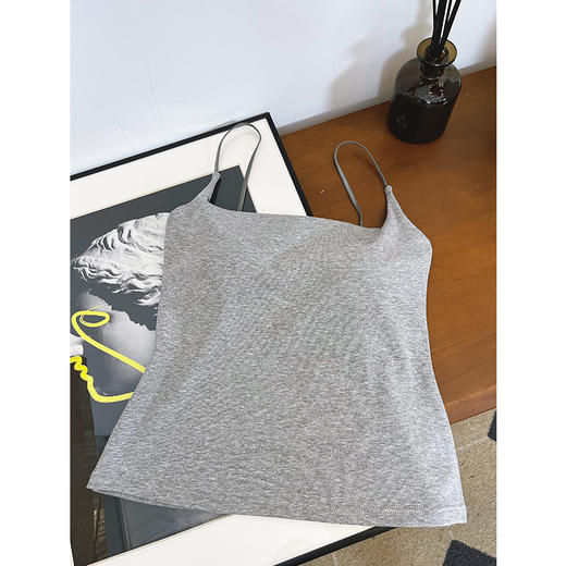 免穿BRA 糯糯抗菌爱豆背心吊带 吸湿排汗 舒适透气 修身有弹力 商品图8