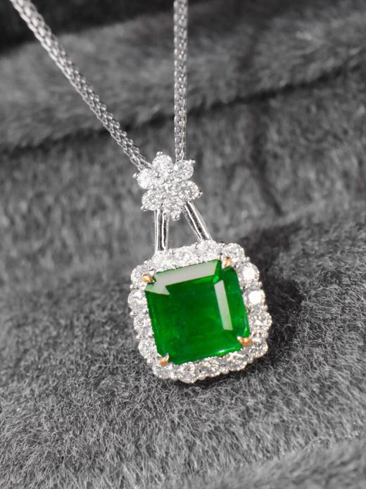 1.7ct刻面祖母绿吊坠 商品图2