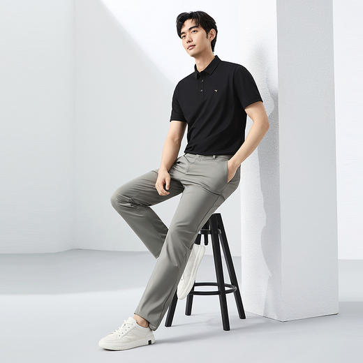 【7A抗菌2A防螨】柒牌短袖POLO衫男夏季凉感商务休闲抗皱翻领T恤 128T73010 商品图4