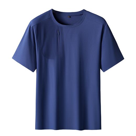 【DTH】大依优型大码圆领短袖T恤加肥加大肥佬休闲宽松运动胖子上衣男士 商品图5