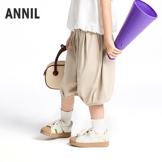 女童液氨全腰针织七分裤夏季新款安奈儿童装实体店同款XG526696 商品图1