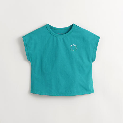 [棉感速干]马克珍妮女童宽松短袖速干T恤儿童上衣夏装新款240322 商品图3