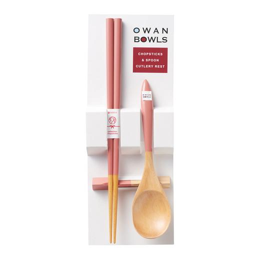 日本进口石田彩色餐具3件套 粉色 商品图0