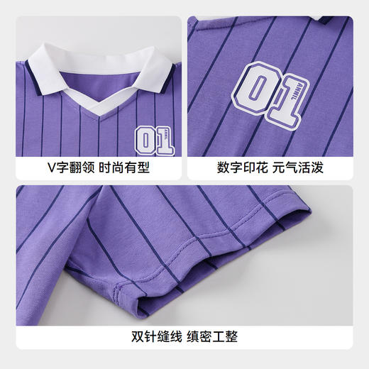 男童SORONA翻领短袖针织衫夏季新款安奈儿童装实体店同款XB521607 商品图4