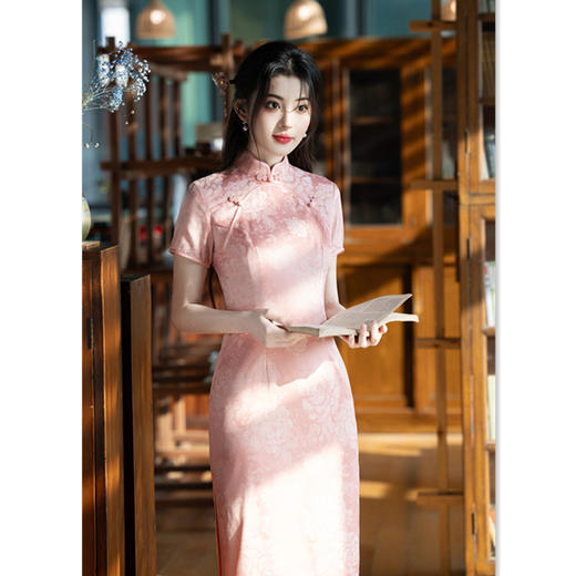 年轻款优雅文艺风，日常可穿新中式旗袍SYK36535 商品图3