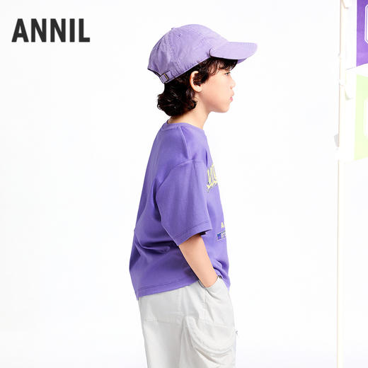 男童液氨圆领短袖针织衫夏季新款安奈儿童装实体店同款AB521624 商品图2