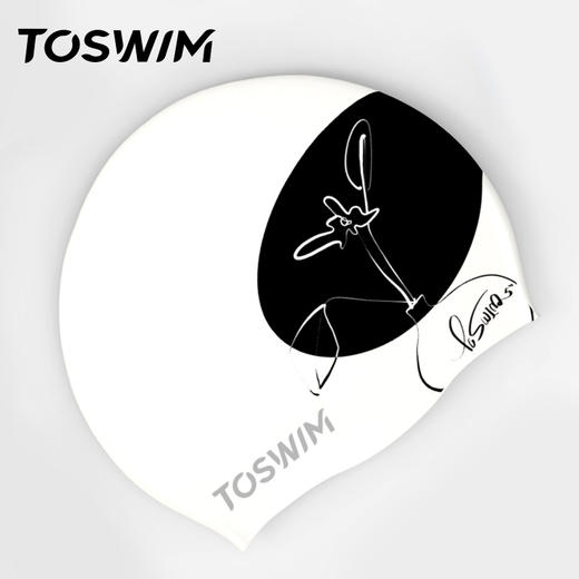 泳镜侠推荐！TOSWIM不勒头长发防水保护头发硅胶游泳帽子男女通用 商品图3