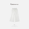 COCO ZONE 2025新松紧腰排扣显瘦垂感休闲裤ACD2A0349 商品缩略图0