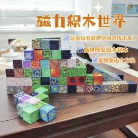 59.9元200粒“磁力积木”！抱着不撒手的“我的世界”磁力积木，福利！