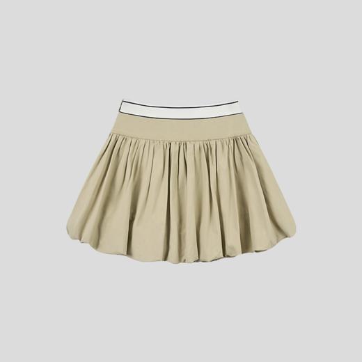 GOODBAI 收腰织带双层褶皱泡泡短裙 商品图2