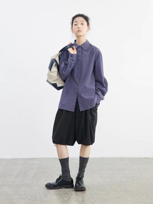步履不停/5A11220C/复古日系格子衬衫 商品图2