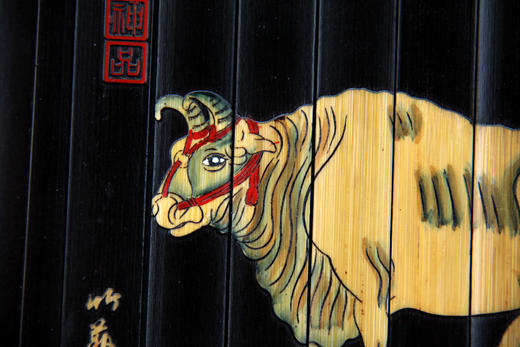 24cm常规水墨五牛/八骏竹简画系列 商品图3