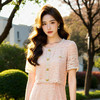 奢姿大码女装2025夏季胖妹妹轻奢休闲连衣裙圆领假两件拼接裙子9952890354 商品缩略图3