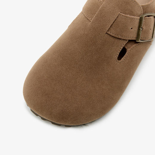 西遇全包勃肯鞋女新款百搭配裙子一脚蹬软底单鞋平底鞋V0056423 商品图3