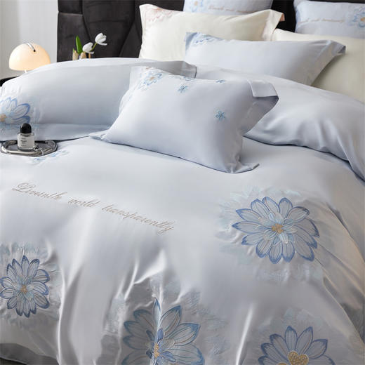 【2025春夏新品】恒源祥高品质天丝四件套 中华老字号严选 奢华质感 数码印花 柔软亲肤 床单床笠款可选 商品图2