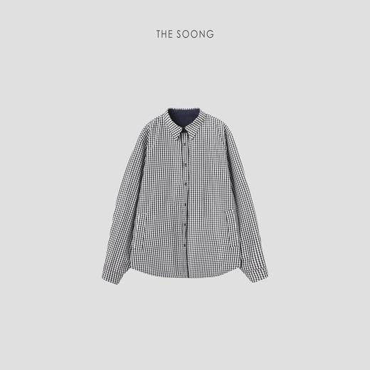 THESOONG"男友格 "经典松弛时髦感两面穿格纹外套HWWT6688 商品图2