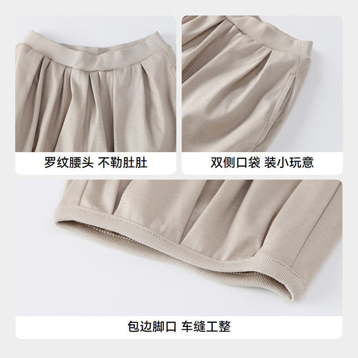 女童液氨全腰针织七分裤夏季新款安奈儿童装实体店同款XG526696 商品图4