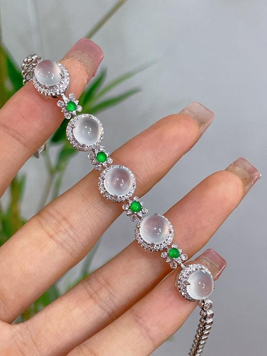 蛋面翡翠手链 商品图3