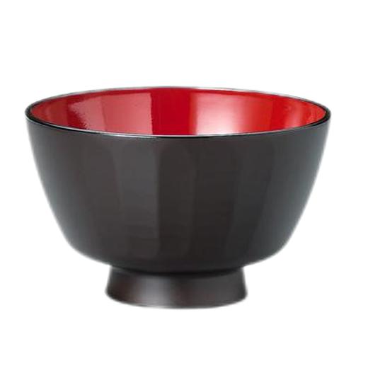 日本进口石田汤碗汉式碗 竖纹焦茶 小 商品图0