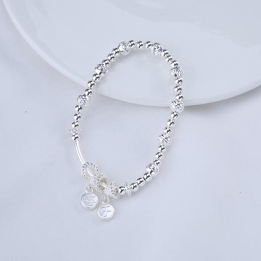 【宏艺珠宝】事事喜乐·银s925手串 商品图1
