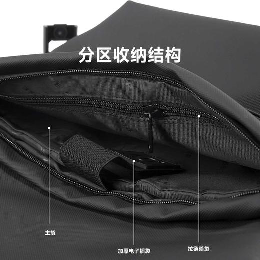 2025新款 觅行磁吸扣机能斜挎包 男士休闲单肩外出便携百搭邮差包小方包 商品图2
