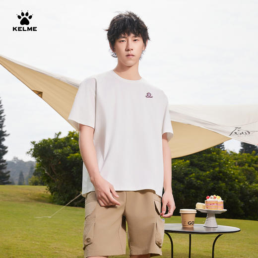 卡尔美2025新款男女同款中性短袖T恤 商品图2