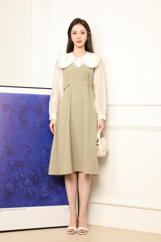 Stay2Weeks 撞色花瓣领温柔连衣裙 17868 商品图2