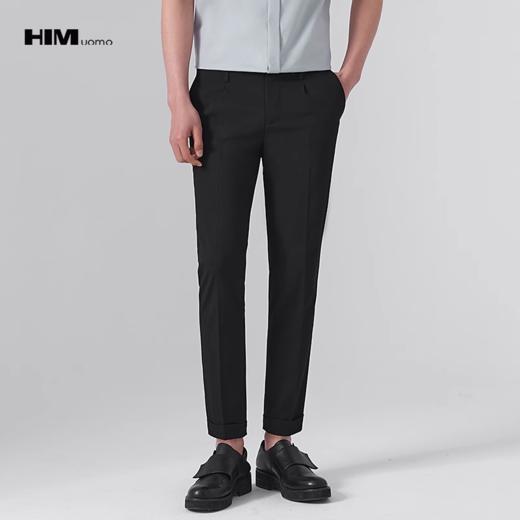 HIM漢崇 小脚西裤男舒适透气易打理商务修身职业单西裤 2026春季 商品图0