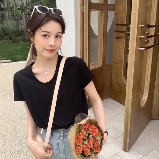 【热卖中！69元/两件！2-5天发货】夏日白月光T恤 基础款六色超百搭！ 商品图3