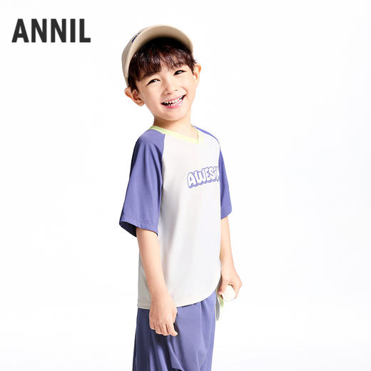 男童圆领短袖针织衫夏季新款安奈儿童装实体店同款XB521605 商品图2