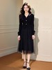 奢姿 2025年春季新款大码女装高级纽扣裙子胖mm设计时尚V领连衣裙9733868002 商品缩略图3