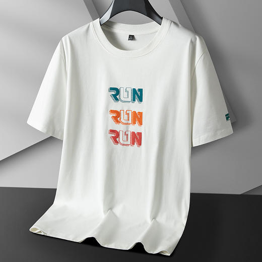 【100%棉】【DPS】大依优型大码短袖T恤加肥加大码阔版半袖男夏季新款肥佬大肚子圆领宽松潮流 商品图6