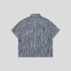 GOODBAI logo贴布绣条纹翻领oversize短袖衬衫 商品缩略图2