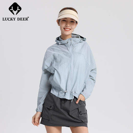 LUCKY DEER/幸运鹿女款收腰运动休闲轻量upf50+防晒衣 商品图5