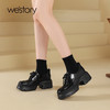 westory2024年春季新款厚底圆头乐福鞋小皮鞋S24AM57551 商品缩略图3