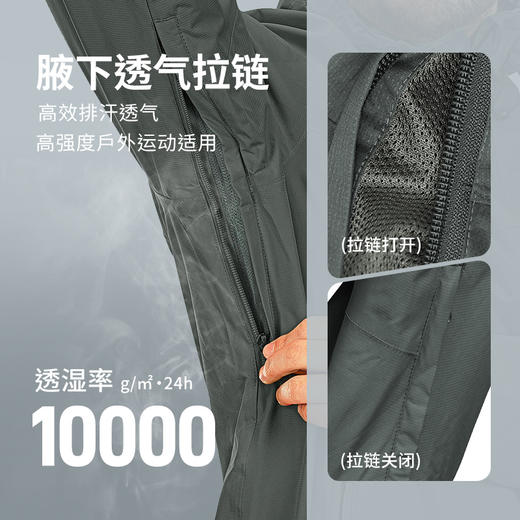 【269秒杀】33000ft户外软壳冲锋衣男士GEO-TECH面料防水可收纳外套 商品图6