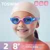 泳镜侠推荐！TOSWIM儿童泳镜防水游泳舒适防雾高清游泳度假玩水淡粉章鱼 商品缩略图0