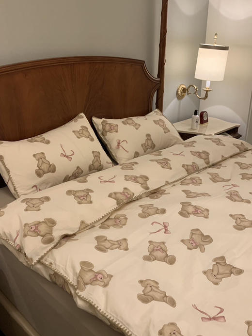 「春夏四件套」A类婴儿水洗双层纱 

柔软 透气 舒适 吸汗 一年四季可用12个款式（ 一套包含2个枕套+1个床单+1个被套） 商品图0