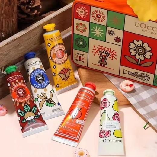 欧舒丹橙花限定版护手霜30ML*5支（乳木果+马鞭草+绵绵拿铁+玫瑰雪梨+暖栗森林） 商品图4