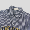 GOODBAI logo贴布绣条纹翻领oversize短袖衬衫 商品缩略图3