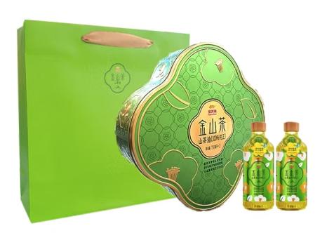 金龙鱼特级纯正金山茶山茶油750ML*2礼盒装 商品图0