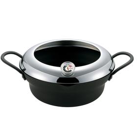 日本进口TAMAHASHI带温度计的天妇罗锅24厘米