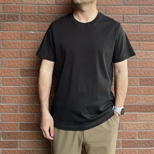 6500 福利款~光版圆领纯色短袖男T【包邮+三天无理由退换】 商品图3