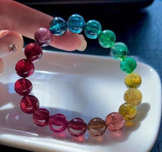 10mm-11mm单圈彩虹碧玺手串 商品图3