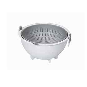 日本进口小久保工业所旋转沥水篮小号（灰色）