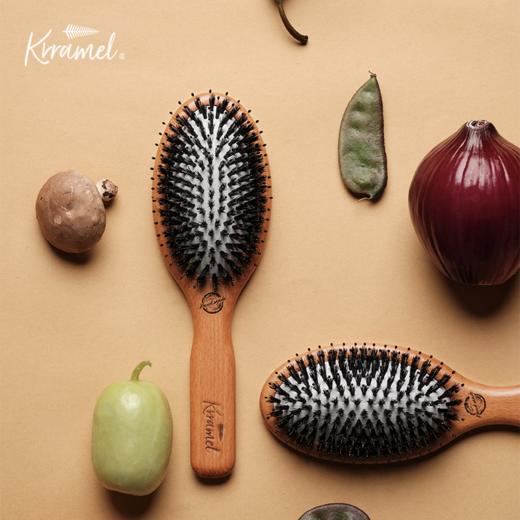 KRRAMEL 护发猪鬃梳 礼盒气垫梳按摩木梳子女礼盒结婚礼物伴手礼 商品图3