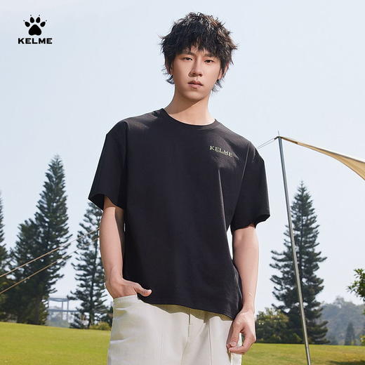 卡尔美2025新款男女同款中性短袖T恤 商品图4